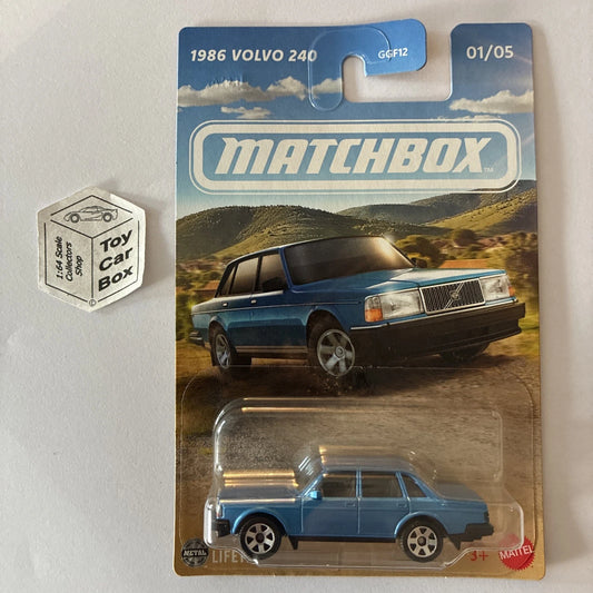2025 MATCHBOX European Series 2 #1 - 1986 Volvo 240 (Blue) E00