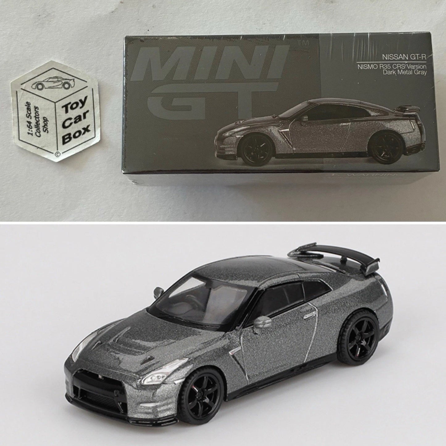 Mini GT #1028 - Nissan GT-R (Nismo R35 CRS Version - Grey 1/64