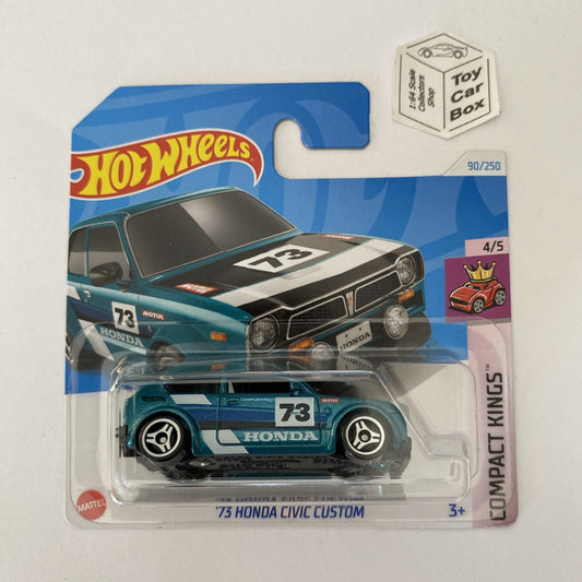 2024 HOT WHEELS #90 - ‘75 Honda Civic Custom (Green #4 Compact Kings) C00