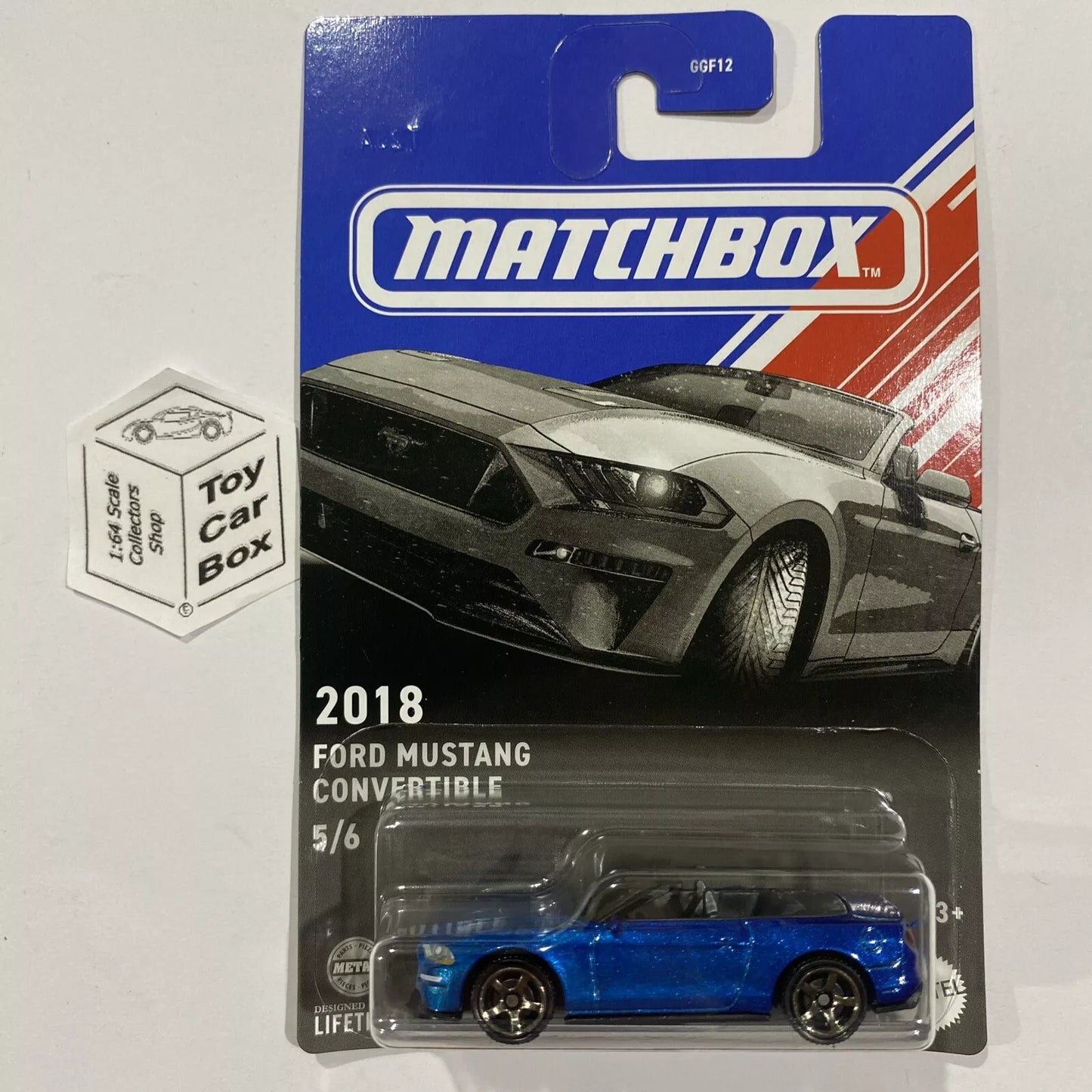 2024 MATCHBOX Themed Convertibles #3 - 2018 Ford Mustang (Blue) D50