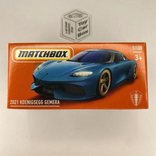 2024 MATCHBOX #1 - 2021 Koenigsegg Gemera (Blue - Power Grab - Unopened) B80