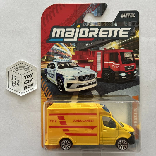 MAJORETTE Mercedes-Benz Sprinter (Ambulanssi / Ambulance - Finnish SOS) E76