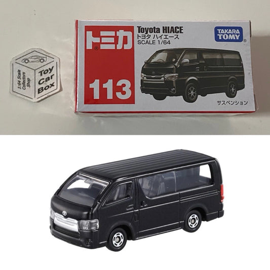 TOMICA Regular #113 - Toyota Hiace (Black - 1/64 Scale - Sealed) E50g