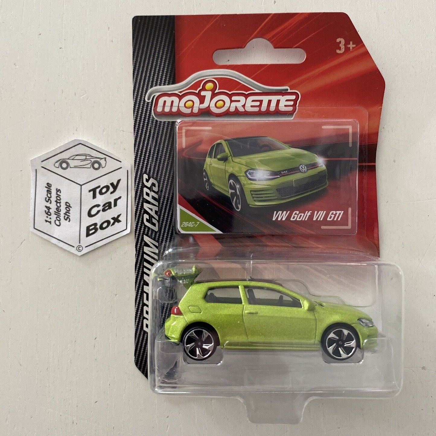 MAJORETTE VW Golf VII GTI (Green Premium Cars - Opening Boot) 1/64 Scale* - D39