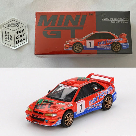 Mini GT #1140 - Subaru Impreza WRC97 #1 (1999 DRM Champion - 1/64 Scale) N50g