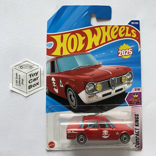2025 HOT WHEELS #195 - Alfa Romeo Giulia TI Super (#7 Compact Kings - Long) A80