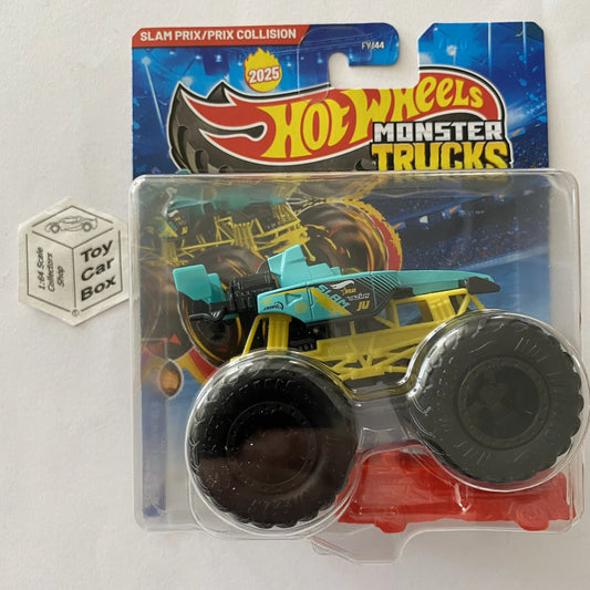 2025 HOT WHEELS Monster Trucks - Slam Prix / Prix Collision (Green #4) E00