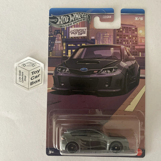 2025 HOT WHEELS Compact Kings - Subaru WRX Sti (Grey #3 Silver Series) D00