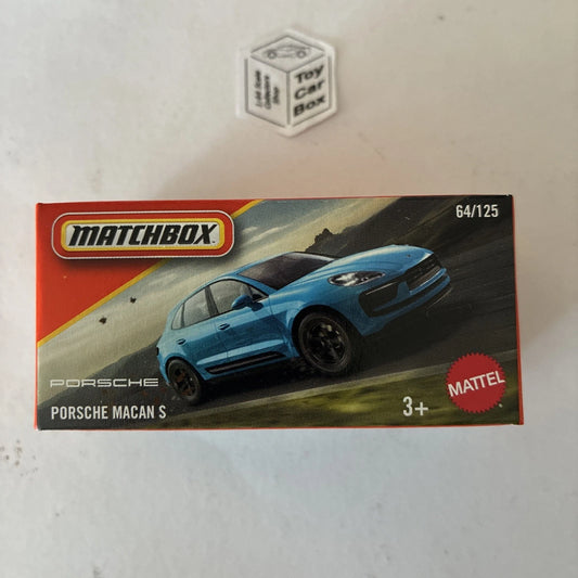 2025 MATCHBOX #64 - Porsche Macan S (Blue - Power Grab) B80