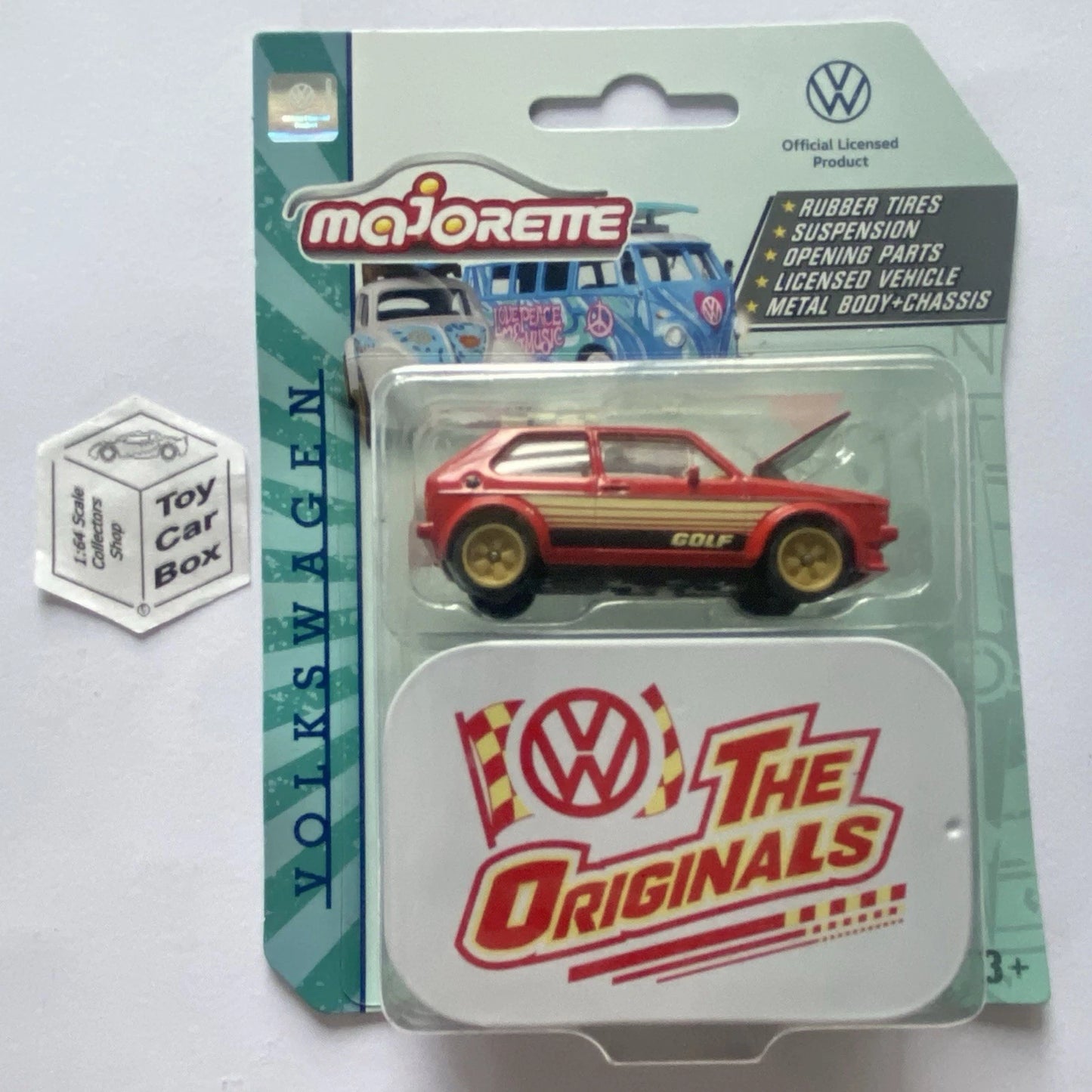 MAJORETTE Volkswagen Golf Mk1 (Red - VW Deluxe 1/64* - Collectors Tin) H13
