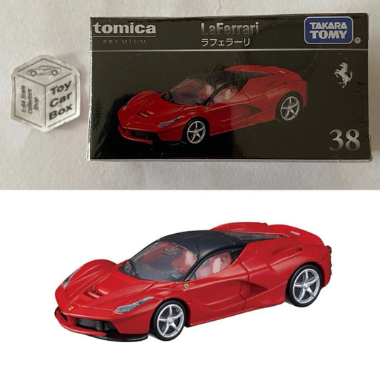 TOMICA Premium #38 - Ferrari LaFerrari (Red - 1/62 Scale - Boxed) I10g