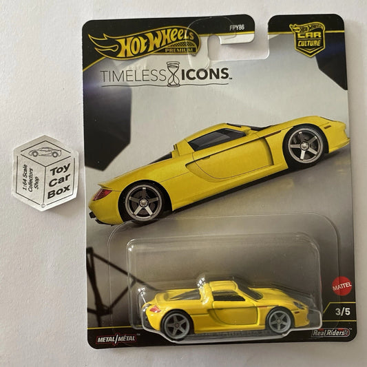 2025 HOT WHEELS Car Culture - Porsche Carrera GT (Yellow #3 Timeless Icons) G04