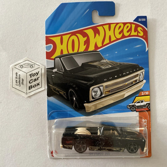 2025 HOT WHEELS #21 - ‘67 Chevy C10 Pickup (Black #2 Hot Trucks - Long Card) A44