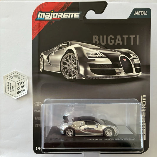MAJORETTE - 2005 Bugatti Veyron 16.4 Super Sport (Collection - 1:64 -Chrome) J38