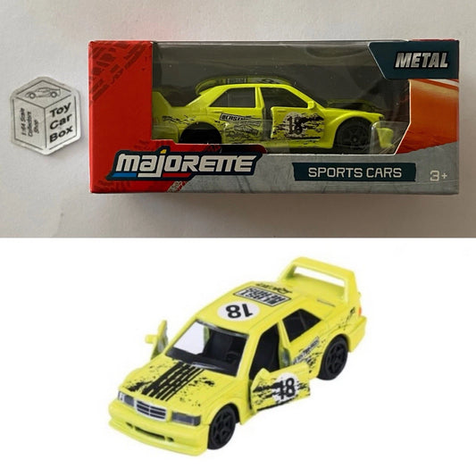 MAJORETTE Mercedes Benz 190E 2.5 Evo II (Yellow Castheads - Sports Cars Box) E38