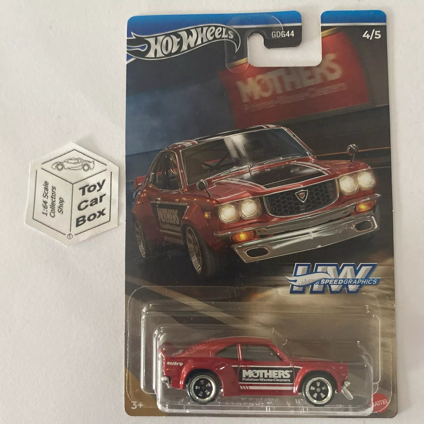 2024 HOT WHEELS Themed - Mazda RX-3 (Red #4 - Speed Graphics) C85