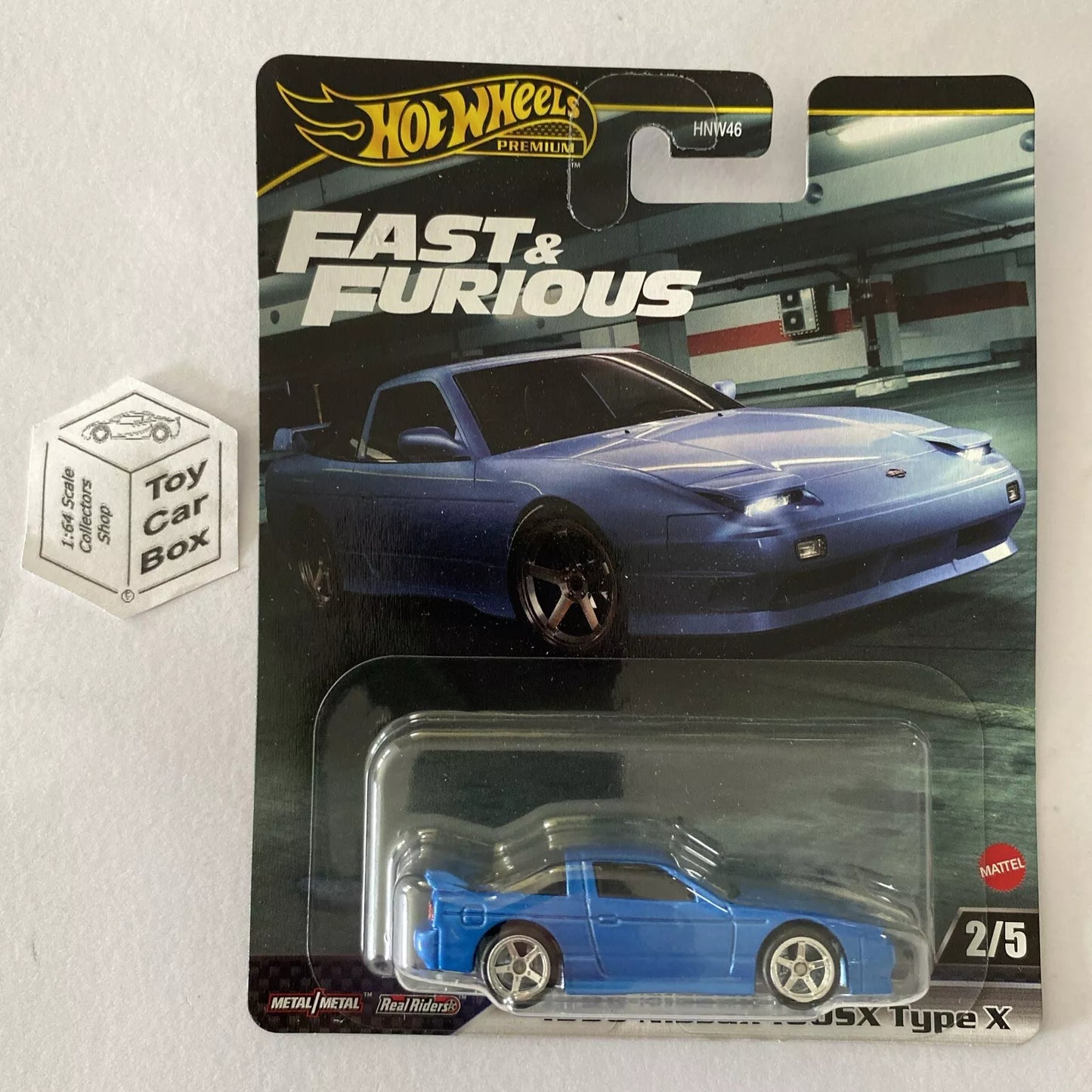 2024 HOT WHEELS Fast & Furious - 1996 Nissan 180SX Type X (Blue - Premium) G68g