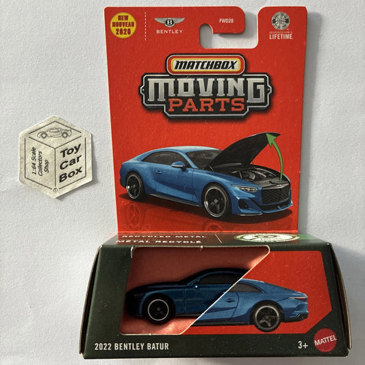 2026 MATCHBOX Moving Parts - 2022 Bentley Batur (Blue #30 Opening Hood) F00