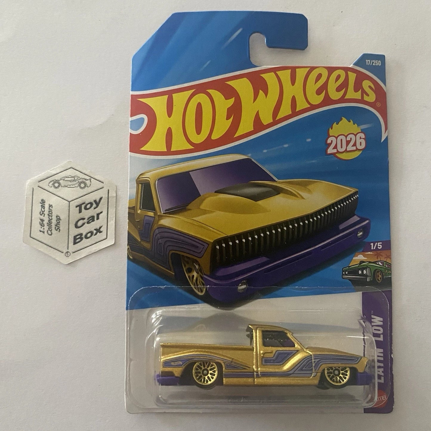 2026 HOT WHEELS #17 - Bounce’N Bass (Gold #1 Layin’ Low - Long Card) B64