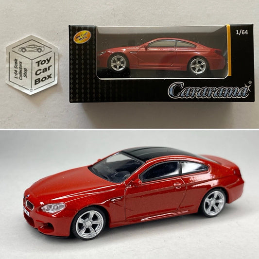 CARARAMA - BMW M6 (F12) Coupe (1:64 Scale - Red - Highly Detailed - Boxed) K13g