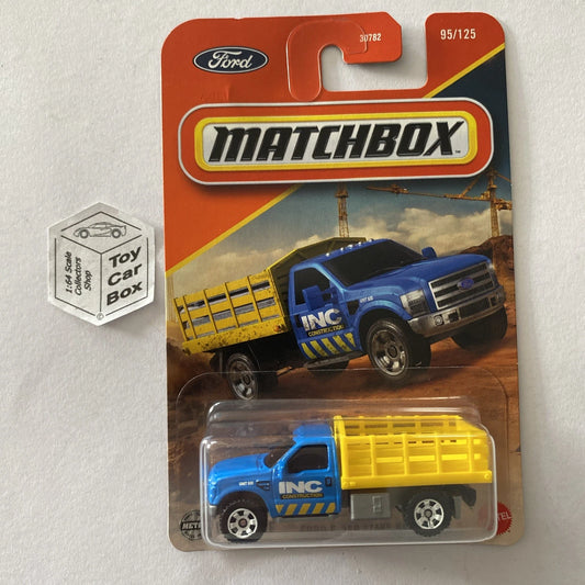 2025 MATCHBOX #95 - Ford F-350 Stake Bed Truck (INC Construction -Long Card) B64