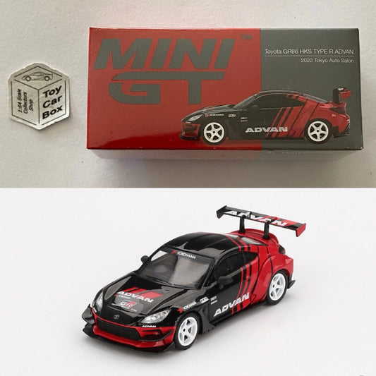 Mini GT #956 - Toyota GR86 HKD Type R Advan (2022 Tokyo Auto Salon - 1/64) L75g