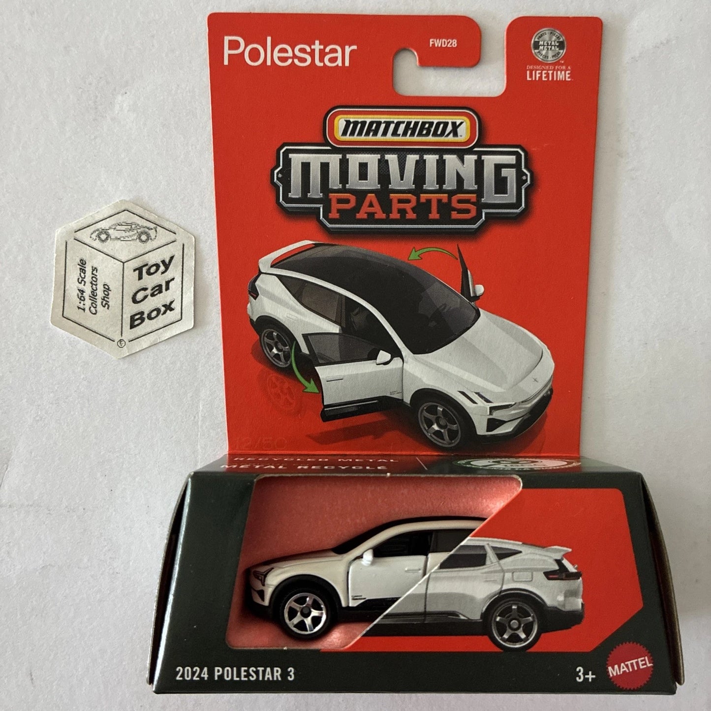 2026 MATCHBOX Moving Parts - 2024 Polestar 3 (White #12 Opening Doors) F00