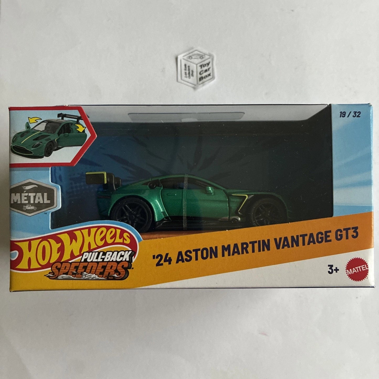 2026 HOT WHEELS 1:43* - ‘24 Aston Martin Vantage GT3 (Pull-back Speeders) J00