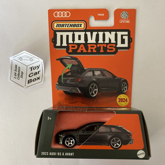 2024 MATCHBOX Moving Parts - 2023 Audi RS 6 Avant (Black - Opening Hood) E75