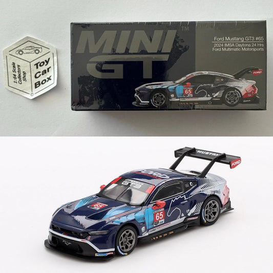 Mini GT #1012 - Ford Mustang GT3 (#65 IMSA Daytona 24hrs 2024 - 1/64) T37g