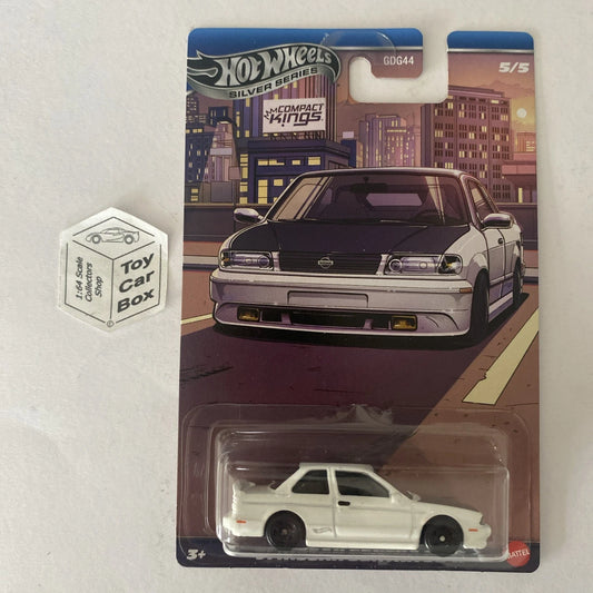 2025 HOT WHEELS Compact Kings - ‘91 Nissan Sentra SE-R (#5 Silver Series) D00
