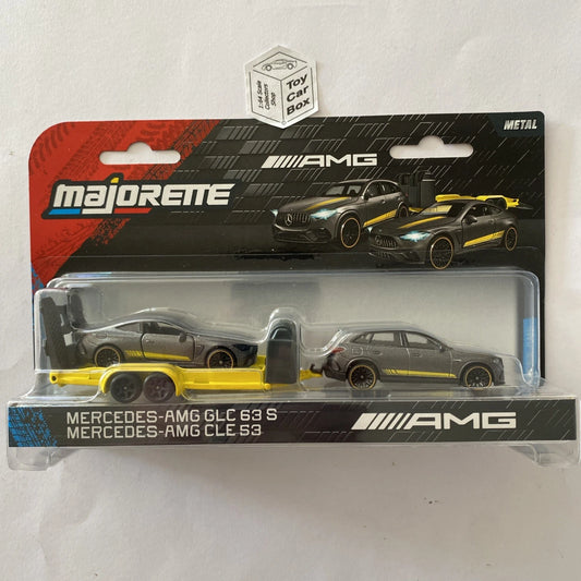 MAJORETTE Mercedes-AMG Trailers - Merc GLC63S & CLE53 (1/64 Scale*) P49