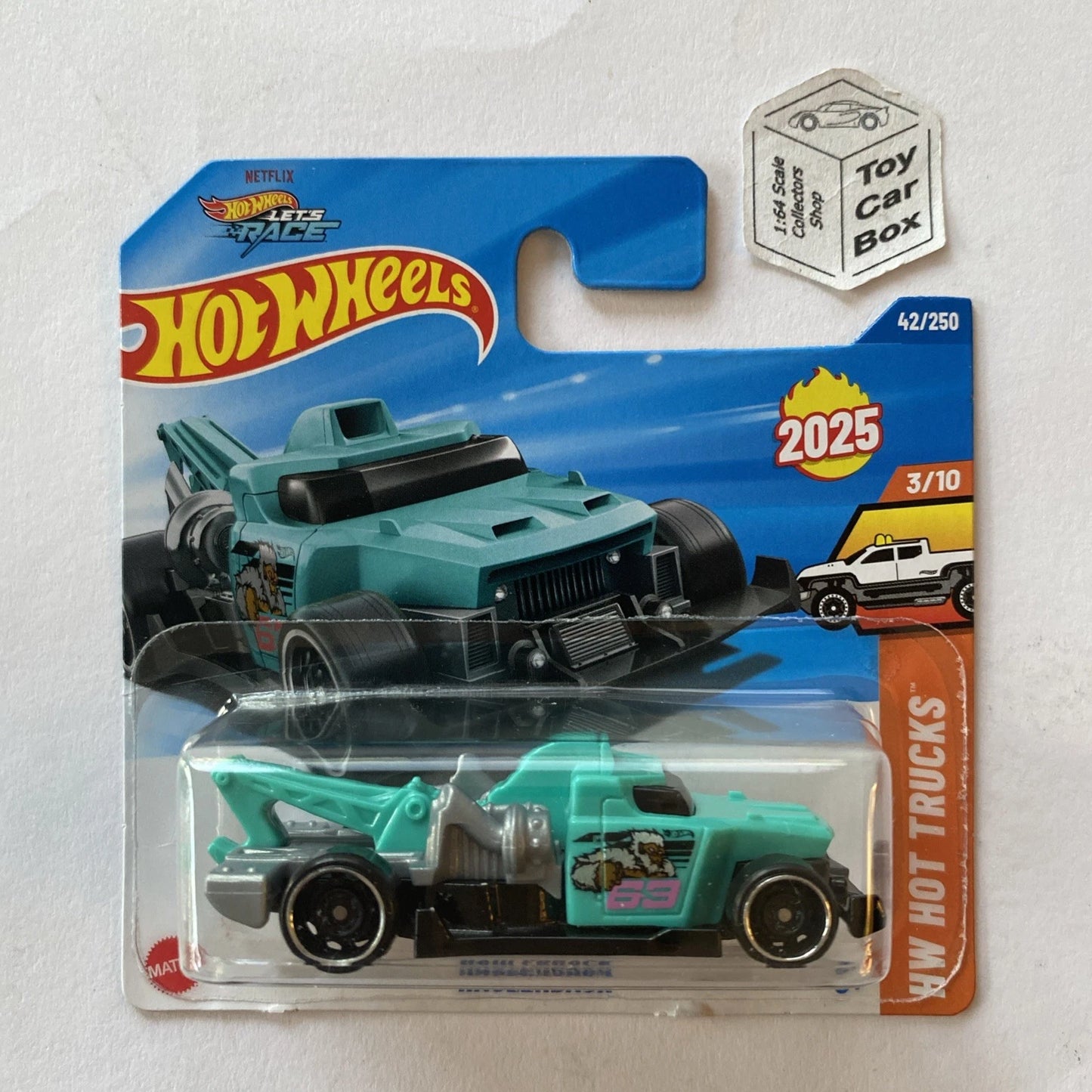 2025 HOT WHEELS #42 - Haulerback (Green #3 HW Hot Trucks - Short Card) Z72