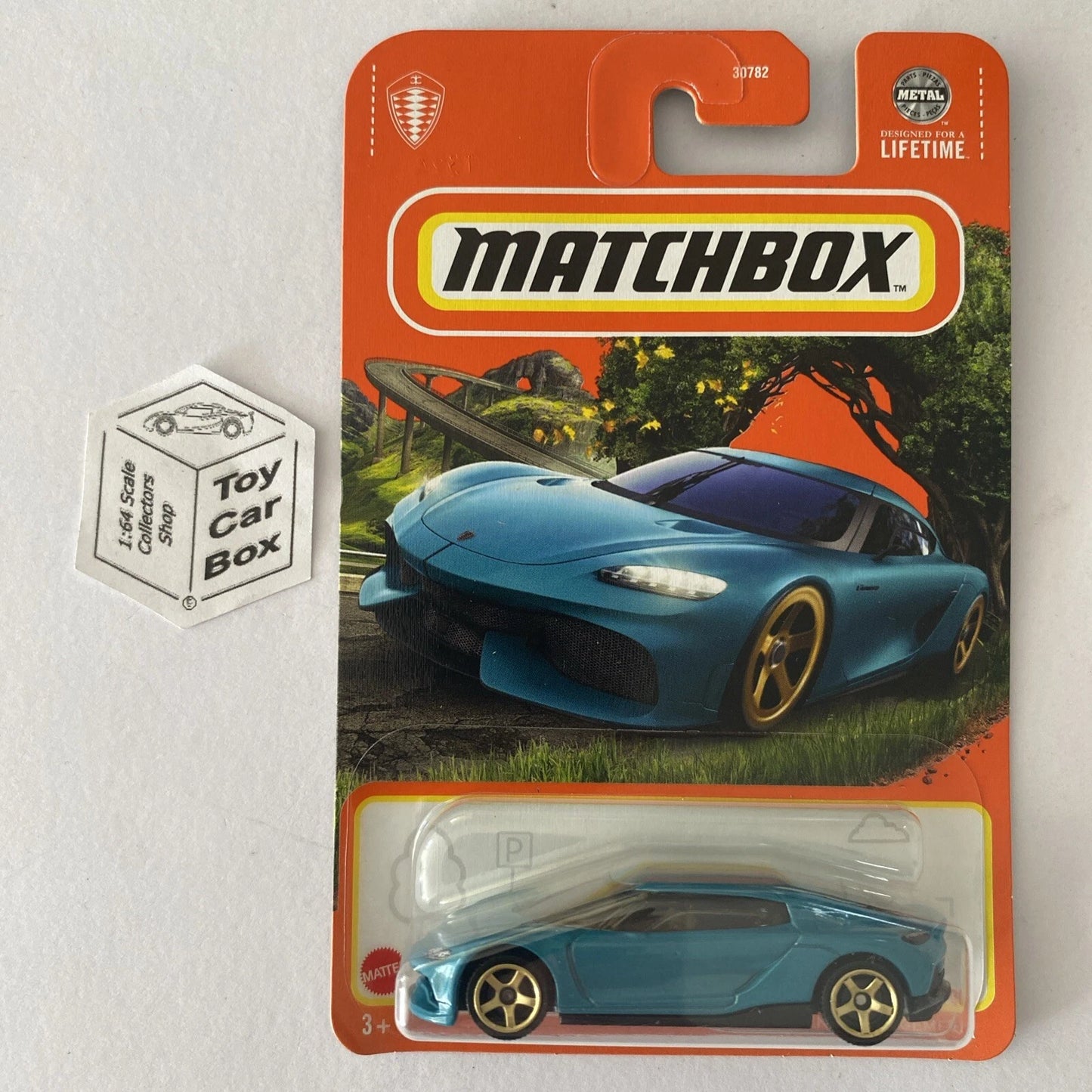 2024 MATCHBOX #1 - 2021 Koenigsegg Gemera (Blue - Long Card - Unopened) B00