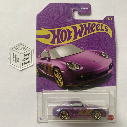 2025 HOT WHEELS Themed - Porsche Cayman S (#5 Purple & Gold) E00