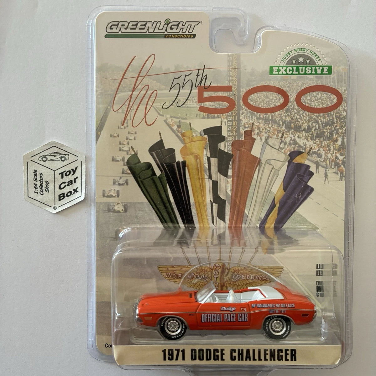 GREENLIGHT - 1971 Dodge Challenger (Indianapolis 500 Mile Race - Pace Car) J45g