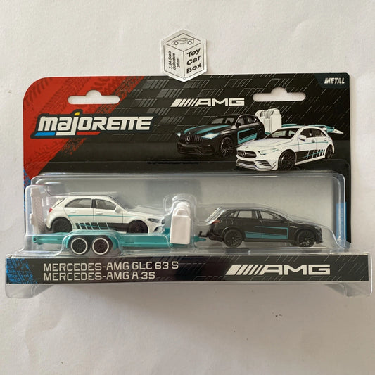 MAJORETTE Mercedes-AMG Trailers - Merc GLC63S & A35 (1/64 Scale*) P49