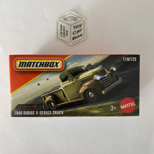 2025 MATCHBOX #119 - 1940 Dodge V-Series Truck (Power Grab - Beige) B80