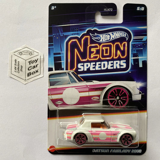 2025 HOT WHEELS Neon Speeders - Datsun Fairlady 2000 (#5 White) D32