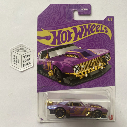 2025 HOT WHEELS Themed - Custom ‘68 Camaro (#1 Purple & Gold) E00