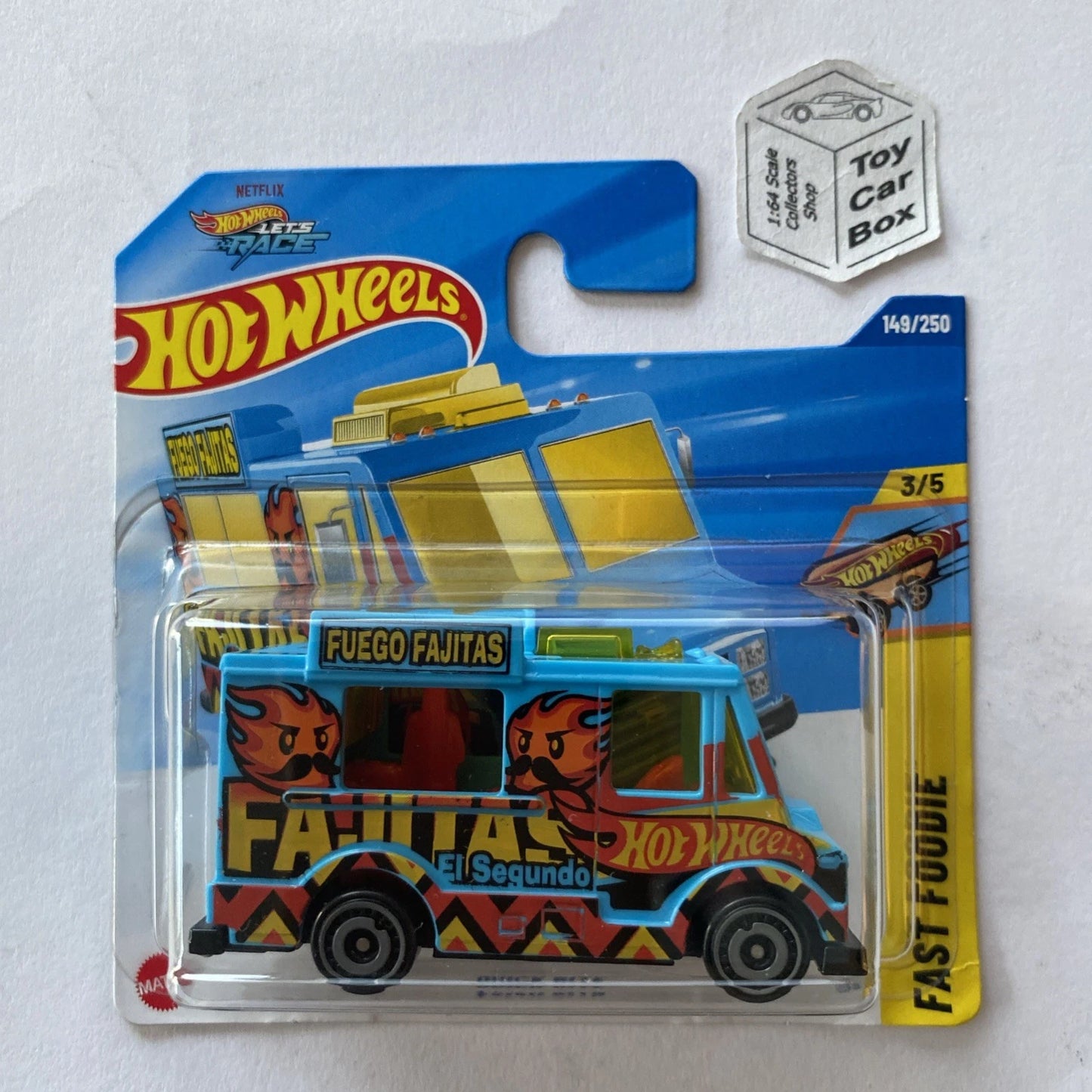 2025 HOT WHEELS #149 - Quick Bite (Blue #3 Fast Foodie - Short Card) Z72