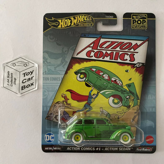 2024 HOT WHEELS Pop Culture - Action Comics #1 - Action Sedan (Green) E76