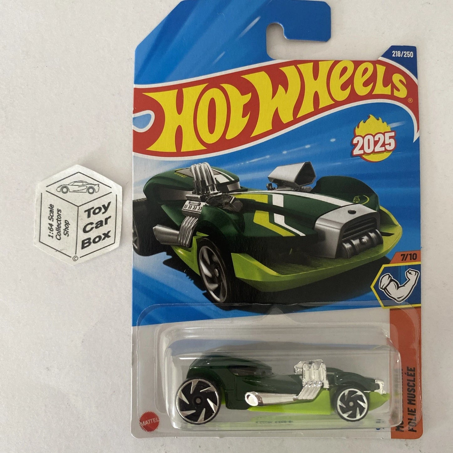2025 HOT WHEELS #218 - Mod Mill (Green #7 Muscle Mania - Long Card) B64