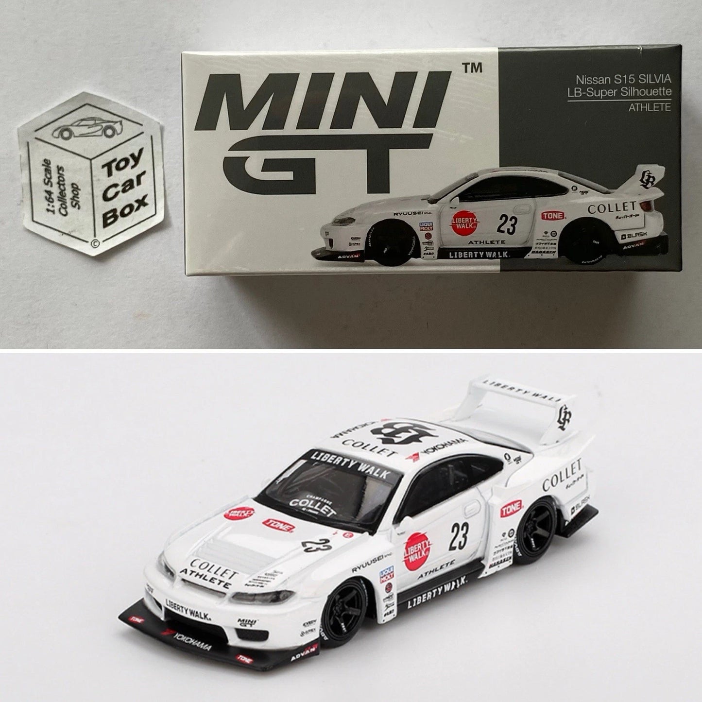 Mini GT #1054 - Nissan S15 Silvia LB-Super Silhouette (Athlete - 1/64) N38g