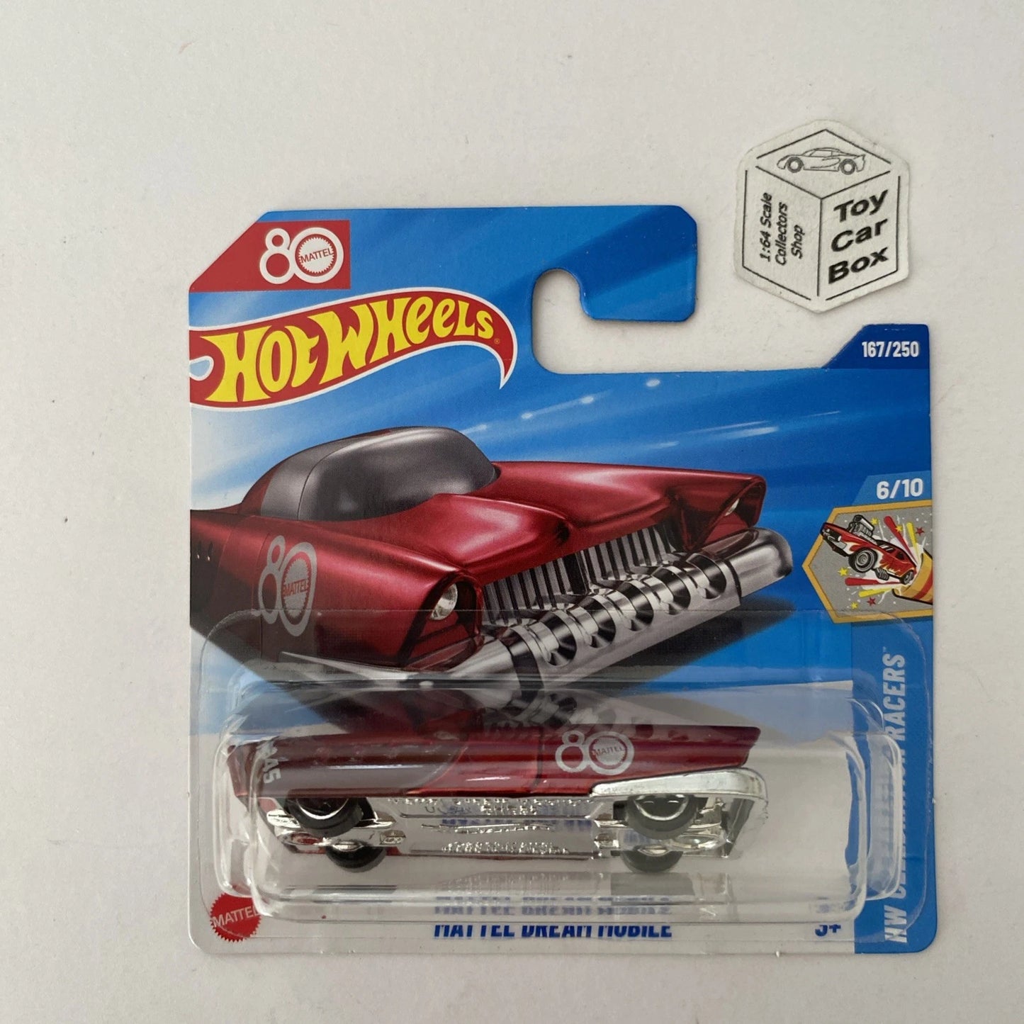 2025 HOT WHEELS #167 - Mattel Dream Mobile (Red #6 HW Celebration Racers) Z72