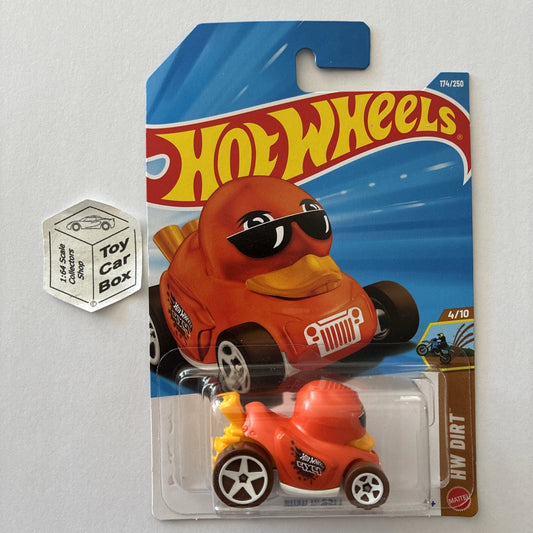 2026 HOT WHEELS #174 - Duck N’ Roll (Orange #4 HW Dirt - Long Card) B64