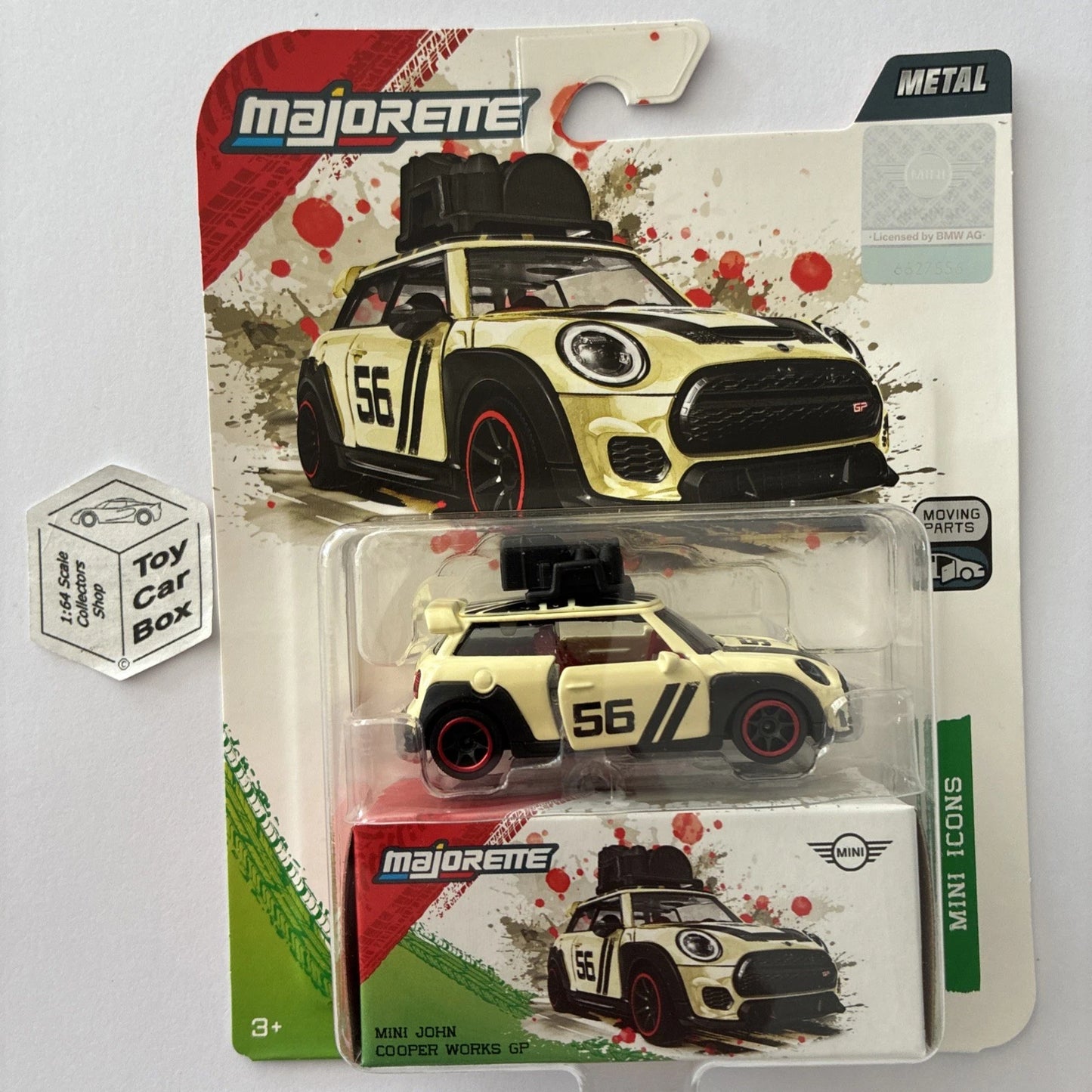 MAJORETTE Mini John Cooper Works GT (Beige - Deluxe Icons - Opening Doors) G84
