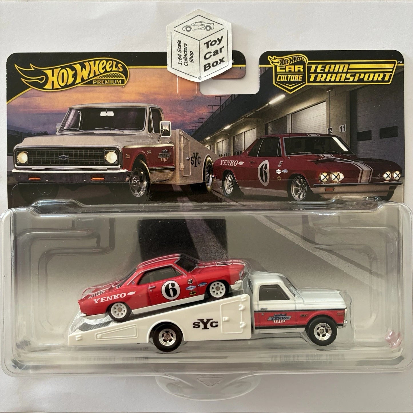 2026 HOT WHEELS Team Transport #91 - ‘66 Chevy Corvair Yenko Stinger & ‘72 Truck - V49g