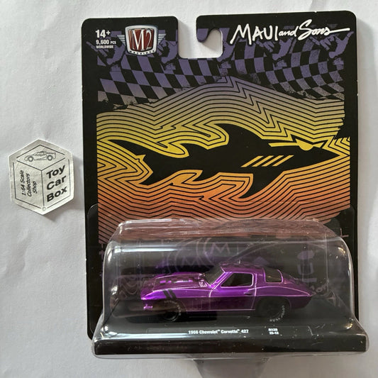 M2 MACHINES - 1966 Chevy Corvette 427 (Purple Maui & Sons - Drivers R128) L92g