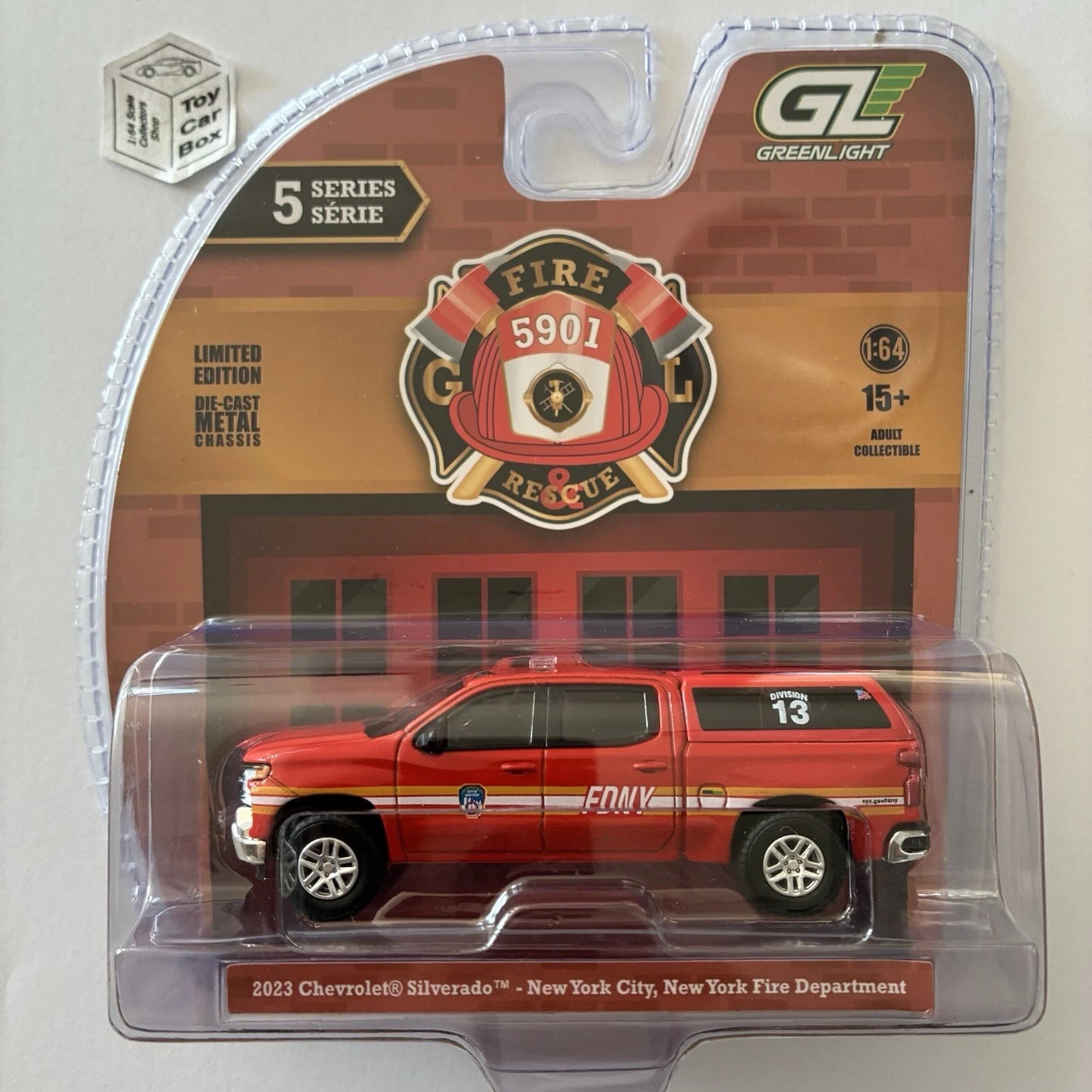 GREENLIGHT - 2023 Chevy Silverado (New York City - Fire & Rescue Series 5) J45g